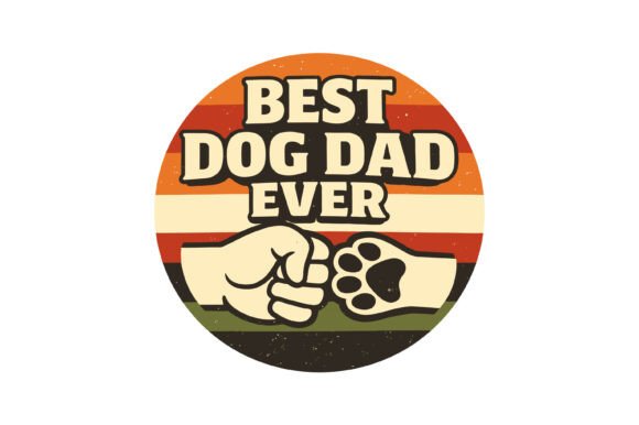 Best Dog Dad Ever Badge