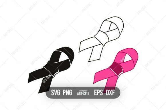 Breast Cancer Awareness Ribbon SVG
