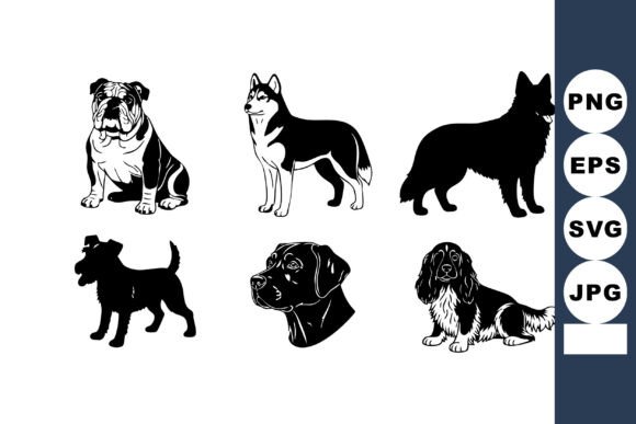 Dog Breed Silhouettes Vector Set with Va – Real Review