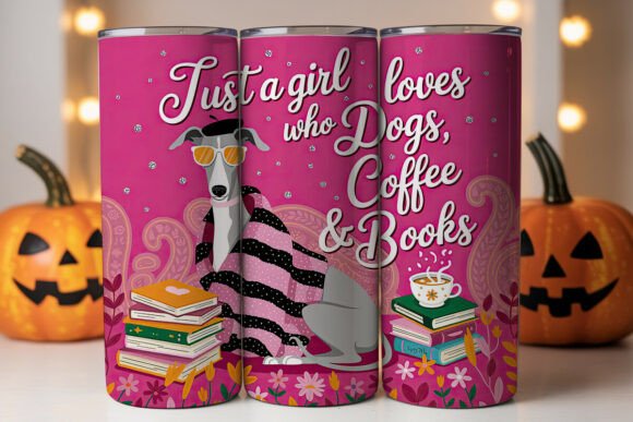 Dog Lover Bookworm Tumbler Wrap