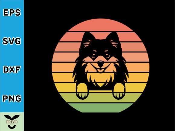 Finnish Spitz Dog Peeking Sunset: A Designer's Review