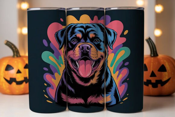 Neon Rottweiler Dog Tumbler Wrap – A Designer’s Honest Take