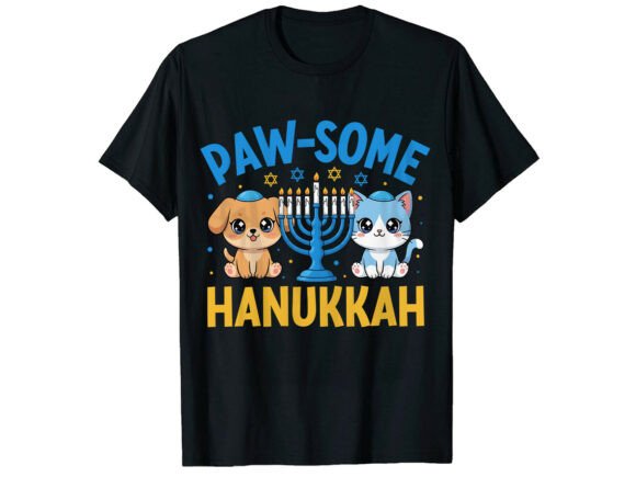 Paw-some Hanukkah T-Shirt: A Designer’s Review