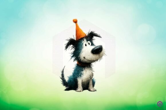 Quirky Halloween Dog Clipart 36