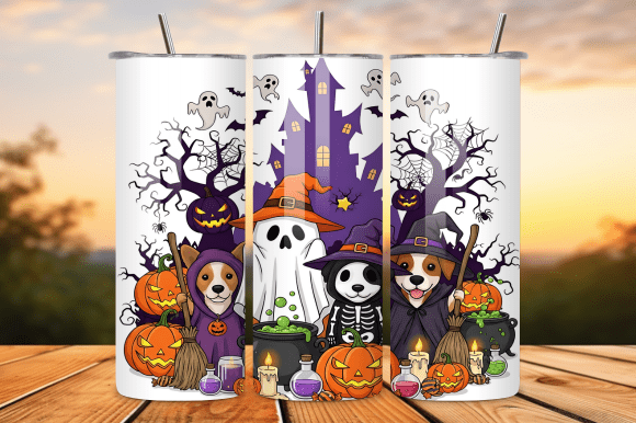 Spooky Dog Halloween 20oz Tumbler Wrap