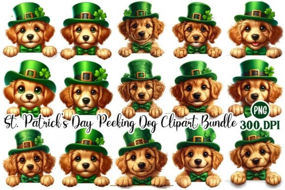 St. Patrick's Day Peeking Dog Bundle