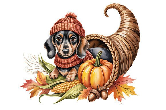 Thanksgiving PNG, Dog Lover, Fall Png