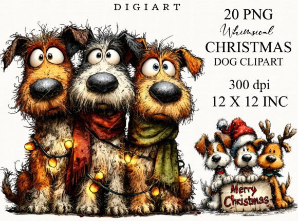 Whimsical Christmas Dog Clipart: A Designer’s Honest Review